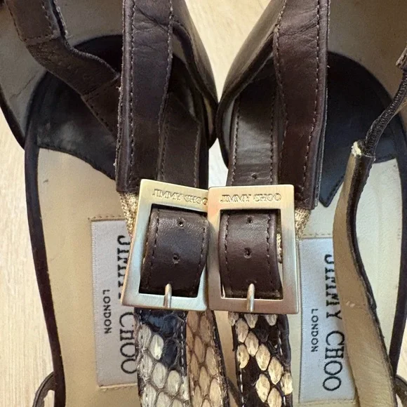 Jimmy Choo Brown and Tan Women's Sandals - Picture 4 of 7
